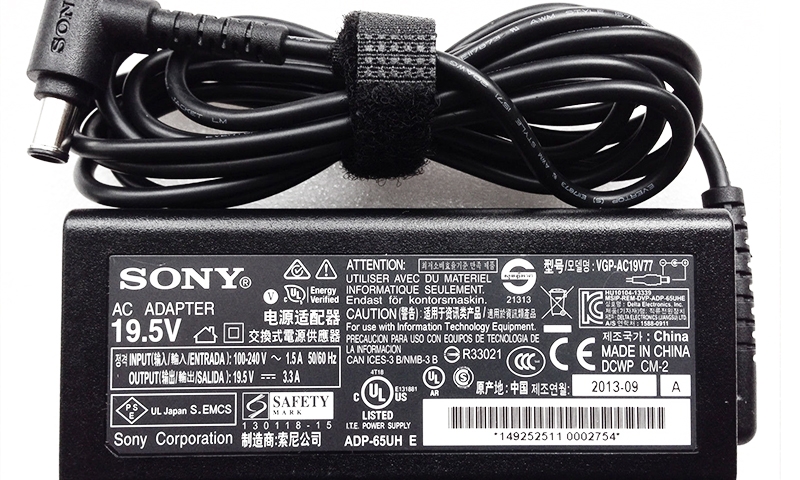 Sạc Adapter Laptop Sony 65W 19.5V 3.3A Đầu Tròn Kim