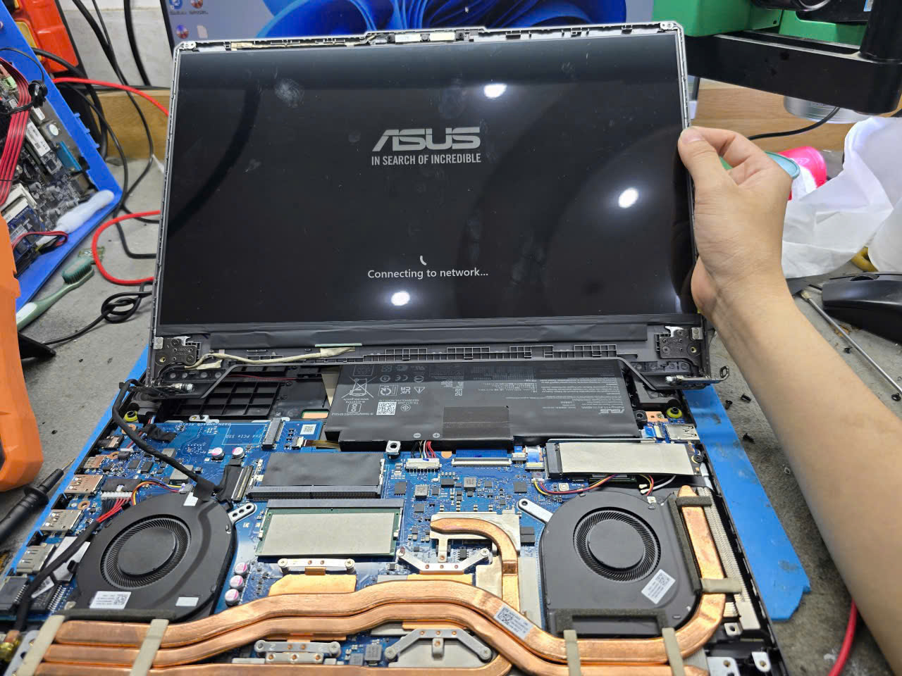 Sửa laptop Asus không lên nguồn tại Bắc Ninh – quy trình thực tế